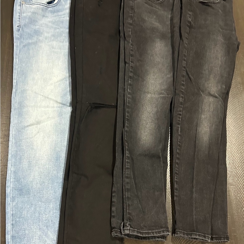 PacSun Men's Skinny Jeans - Light Blue, Black, Charcoal